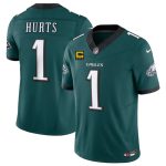 Philadelphia Eagles #1 Jalen Jurts Green 2025 F.U.S.E. With 4-Star C Patch Vapor Untouchable Limited Stitched Jersey