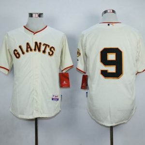 Giants #9 Matt Williams Cream Cool Base Stitched Jerseys