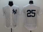 New York Yankees #25 Gleyber Torres White Flexbase Stitched Jersey