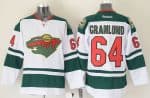 Wild #64 Mikael Granlund White Stitched Jersey