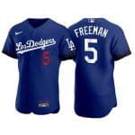 Los Angeles Dodgers #5 Freddie Freeman Royal City Connect Flex Base Stitched Jersey