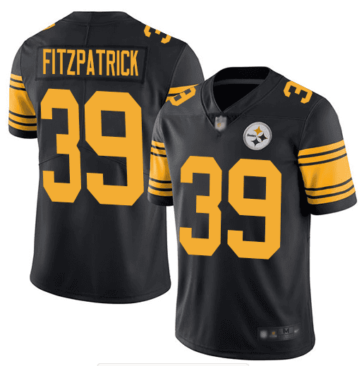 Pittsburgh Steelers #39 Minkah Fitzpatrick Black Color Rush Limited Stitched Jersey