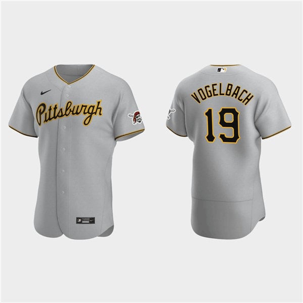 Pittsburgh Pirates #19 Daniel Vogelbach Gray Flex Base Stitched Jersey