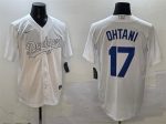 Los Angeles Dodgers #17 Shohei Ohtani White Fashion Cool Base Stitched Jersey