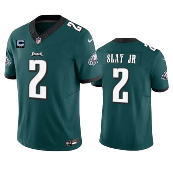 Philadelphia Eagles #2 Darius Slay JR Green 2023 F.U.S.E. With 2-Star C Patch Vapor Untouchable Limited Stitched Jersey