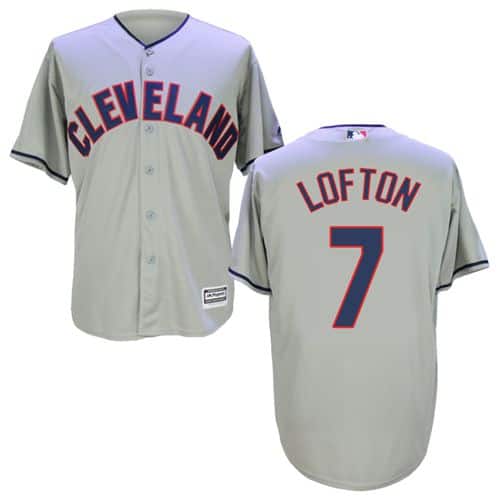 Indians #7 Kenny Lofton Grey New Cool Base Stitched Jersey