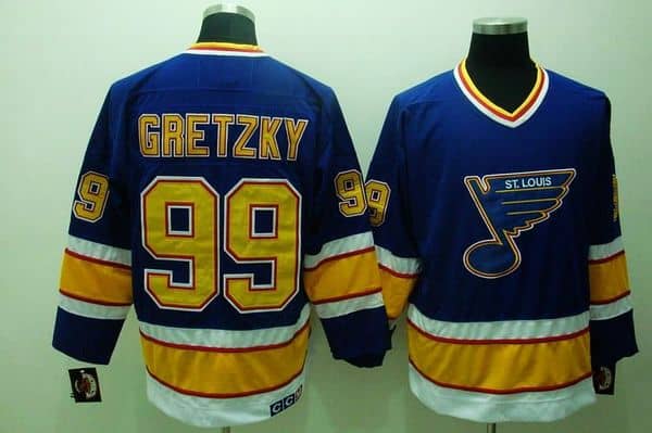 Blues #99 Wayne Gretzky Stitched Blue CCM Throwback Jersey