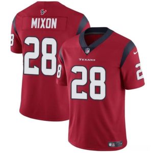 Houston Texans #28 Joe Mixon Red Vapor Untouchable Stitched Jersey