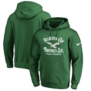 Philadelphia Eagles Green Sideline Club Pullover Hoodie