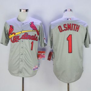 Cardinals #1 Ozzie Smith Grey Cool Base Stitched Jersey