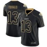 New Orleans Saints #13 Michael Thomas Lights Out Black Color Rush Limited Stitched Jersey