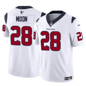 Houston Texans #28 Joe Mixon White 2024 F.U.S.E. Vapor Untouchable Stitched Jersey