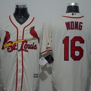 Cardinals #16 Kolten Wong Cream New Cool Base Stitched Jersey