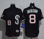 White Sox #8 Bo Jackson Black New Flexbase Authentic Collection Stitched Jersey
