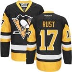 Penguins #17 Bryan Rust Black Alternate Stitched Jersey