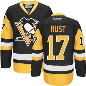 Penguins #17 Bryan Rust Black Alternate Stitched Jersey