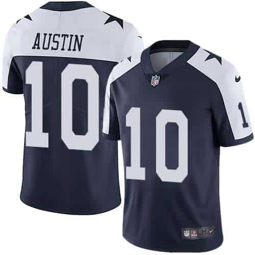 Dallas Cowboys #10 Tavon Austin Navy Blue Thanksgiving Stitched Vapor Untouchable Limited Throwback Nike Jersey