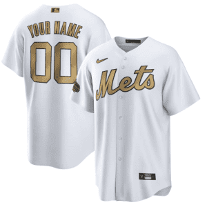 New York Mets Active Player Custom 2022 All-Star White Cool Base Stitched Jersey