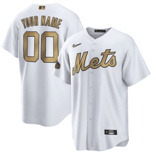 New York Mets Active Player Custom 2022 All-Star White Cool Base Stitched Jersey