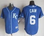 Royals #6 Lorenzo Cain Blue Alternate 2 New Cool Base Stitched Jersey