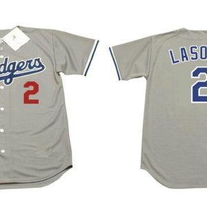 Los Angeles Dodgers #2 Tommy Lasorda Grey Stitched Jersey