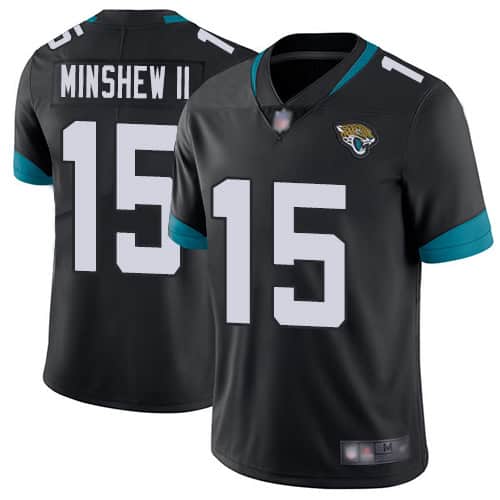 Jacksonville Jaguars #15 Gardner Minshew II Black Vapor Untouchable Limited Stitched Jersey