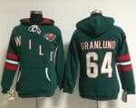 Minnesota Wild #64 Mikael Granlund Green Old Time Heidi NHL Hoodie
