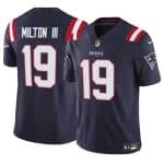 New England Patriots #19 Joe Milton III Navy 2024 F.U.S.E. Vapor Limited Stitched Jersey