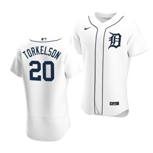 Detroit Tigers #20 Spencer Torkelson White Flex Base Stitched Jersey