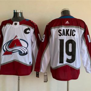 Colorado Avalanche #19 Joe Sakic White Stitched Jersey