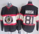 Blackhawks #81 Marian Hossa Black Third CCM Stitched Jersey