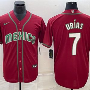 Mexico Custom Red World Classic Stitched Jersey