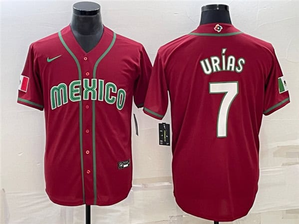 Mexico Custom Red World Classic Stitched Jersey