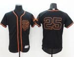 Giants #25 Barry Bonds Black Flexbase Authentic Collection Alternate Stitched Jersey