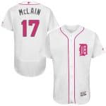 Tigers #17 Denny McLain White Flexbase Authentic Collection 2016 Mother's Day Stitched Jersey