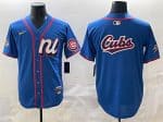 National League Chicago Cubs Team Big Logo Blue 2025 All-Star Edition Limited Stitched Jersey