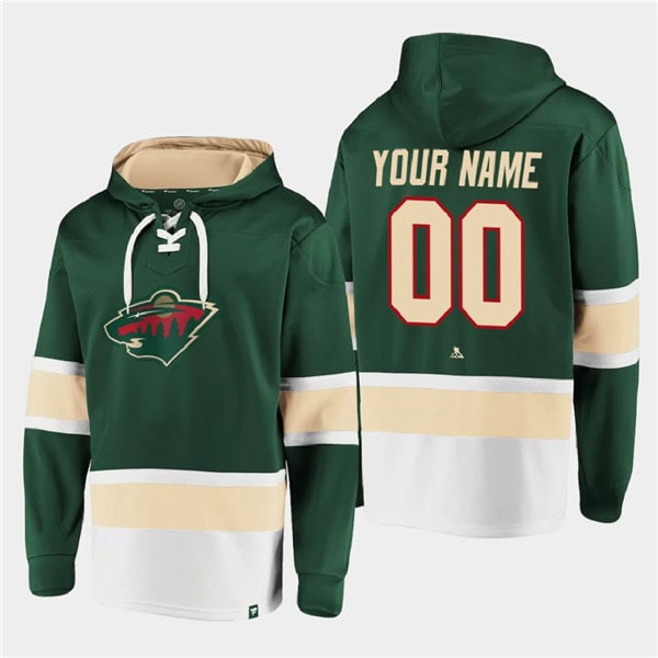 Minnesota Wild Custom Green All Stitched Sweatshirt Hoodie