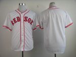 Red Sox Blank White 1936 Turn Back The Clock Stitched Jersey