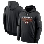Kansas City Chiefs Black Super Bowl LVIII Lockup Pullover Hoodie