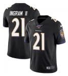 Baltimore Ravens 100th #21 Mark Ingram II Color Rush Black Jersey