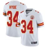 Chiefs #34 Carlos Hyde White Vapor Untouchable Limited Stitched Jersey