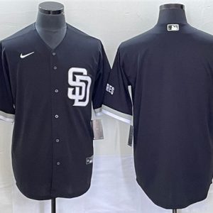 San Diego Padres Blank Black Cool Base Stitched Jersey