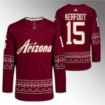 Arizona Coyotes #15 Alexander Kerfoot Garnet Alternate Pro Jersey