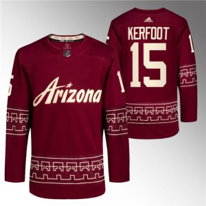 Arizona Coyotes #15 Alexander Kerfoot Garnet Alternate Pro Jersey