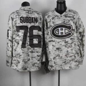 Canadiens #76 PK Subban Camo Stitched Jersey