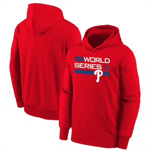 Philadelphia Phillies Red 2022 World Series Performance Pullover Hoodie