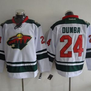 Wild #24 Matt Dumba White Stitched Jersey
