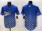 Los Angeles Dodgers Blank Blue Limited Stitched Jersey