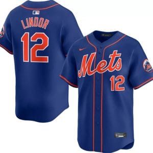 New York Mets #12 Francisco Lindor Royal 2024 Alternate Limited Stitched Jersey