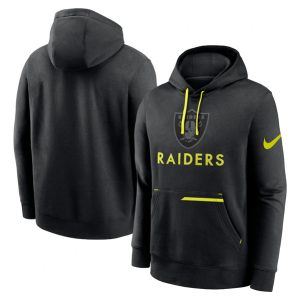 Las Vegas Raiders Black Volt Pullover Hoodie